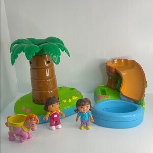 Dora the Explorer Floating Island Parts and Set of Dora toys